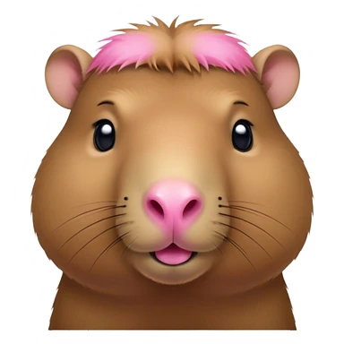 Preppy capybara sticker