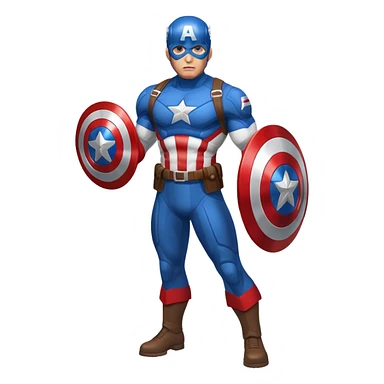Captain America superhero sticker