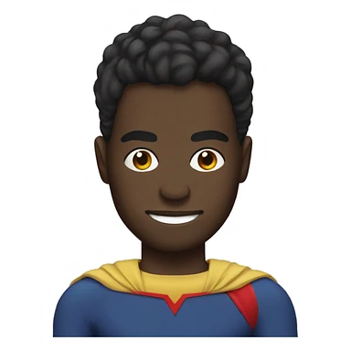 black haitian superhero sticker