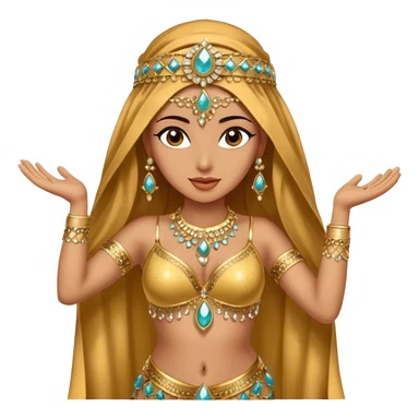 middle eastern belly dancer sticker