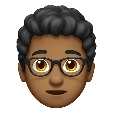 Need with glasses and black hair in a red hoodie sticker