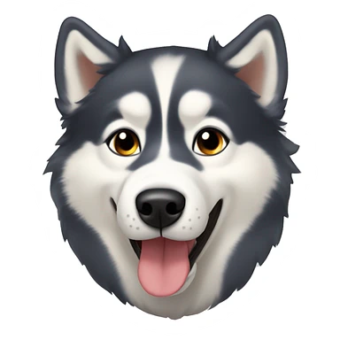 Husky siberiano amarillo y carmelita sticker