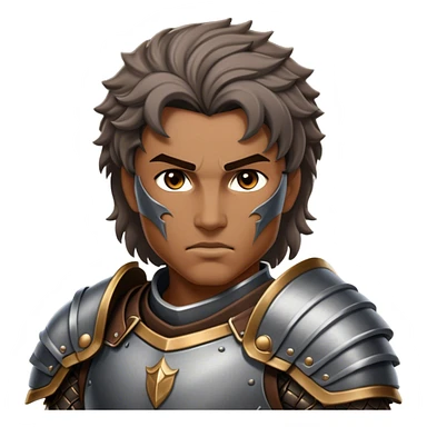 Cinematic Realistic WoW Human Warrior Portrait, depicted with chiseled, determined features and a battle-hardened visage. Clad in intricately detailed steel armor accented with rich leather in consistent hues of grey and bronze, his resolute eyes and natural hair exude unwavering courage. Rendered with lifelike texture and dramatic natural lighting, high shine, noble and valiant, capturing the essence of a legendary human champion of Azeroth. sticker