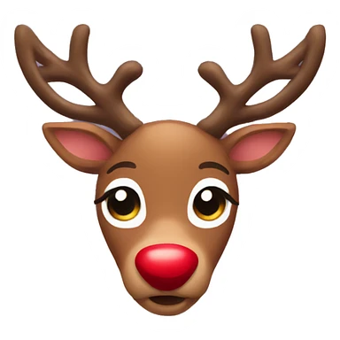 cute rudolph  sticker