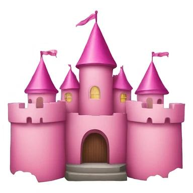 A pink castle sticker