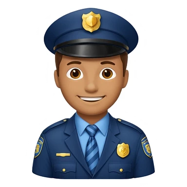 police with tie sticker