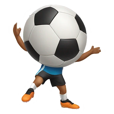 Juggling soccer ball sticker
