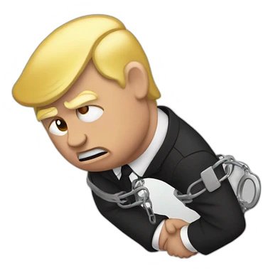 trump-in-handcuffs sticker