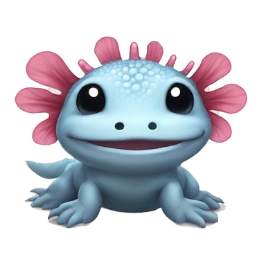 happy axolotl sticker