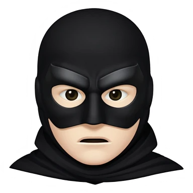 dc black mask sticker