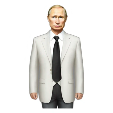 Putin dress sticker