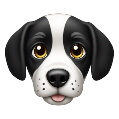 petit chien noir et blanc  sticker