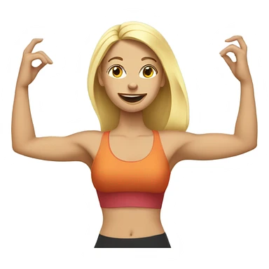 blonde women doing a yogo pose sticker
