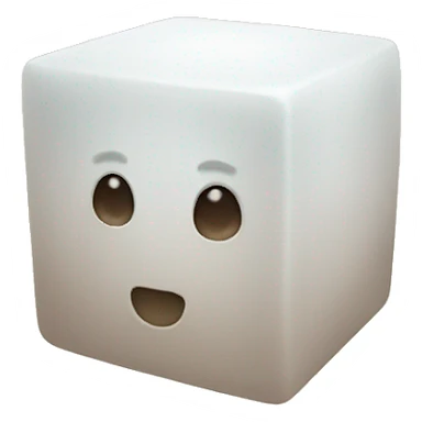 sugar cube without a face sticker