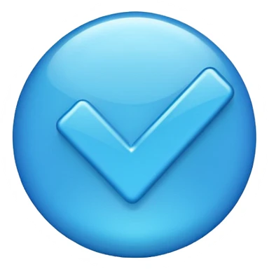 Centang biru tiktok  sticker