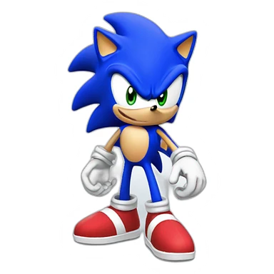 Sonic qui cours sticker