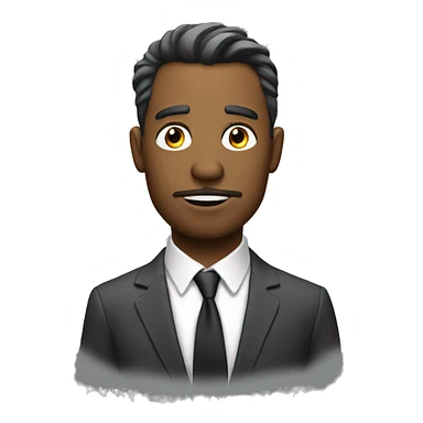 untidy business man sticker