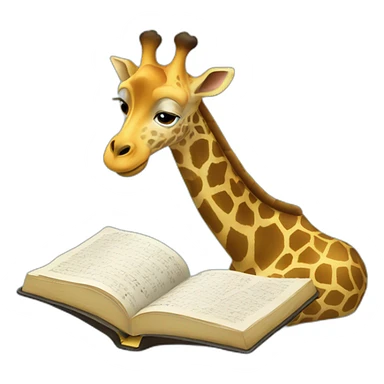 Giraffe Reading Bible sticker
