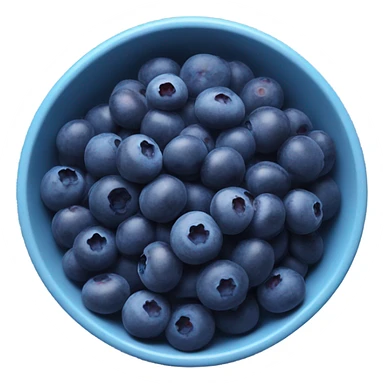 bowl of small wild blueberries sticker