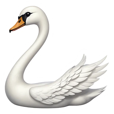 Swan emoji sticker