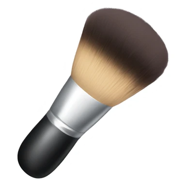 Makeup powder brush sticker