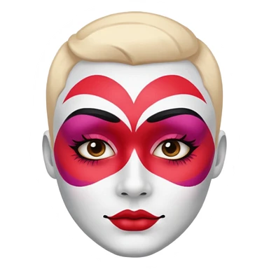 Fan with Face Paint sticker