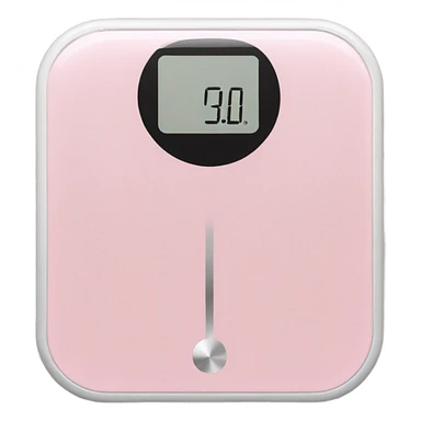 Light pink body weight scale  sticker