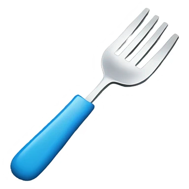 fork on blue carpet sticker