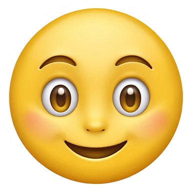 “Create a high-quality, bright yellow emoji with expressive, playful eyes and a big, cheerful smile. It should look cute, funny, and instantly relatable, like the classic 😂 emoji, with smooth shading, a clean design, and a friendly, cartoon style.” sticker