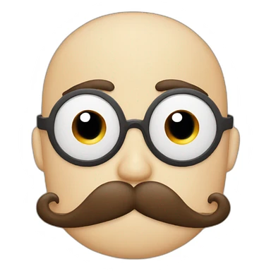 La moustache de bolouta sticker