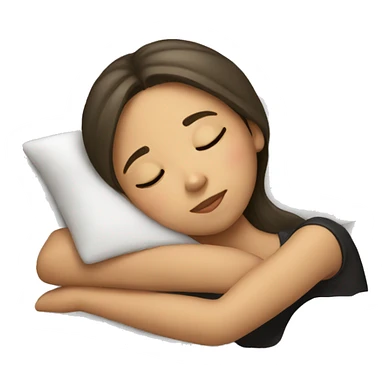 girl sleeping sticker