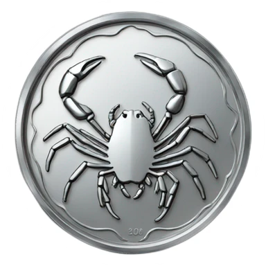 scorpio chrome coin sticker