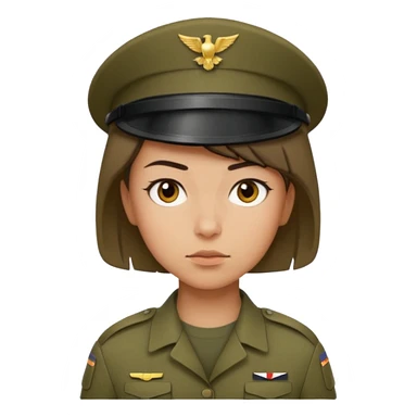 female soldier hair style wityh out cap sticker