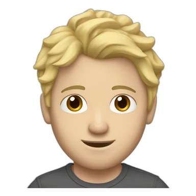 caucasian man with blond hair and a pair of jordans on his feet sticker