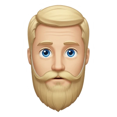 blonde man with long beard  sticker