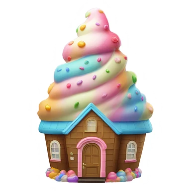 Ice cream house sticker