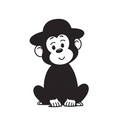 Monkey sticker