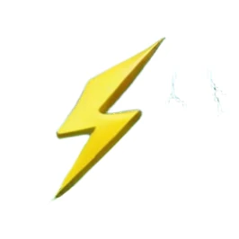 Lightning with rice field sticker