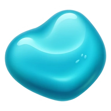 slime con forma irregular y que tiene muchos tonos de azul sticker