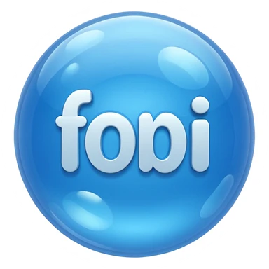 Large bubble text NF sticker