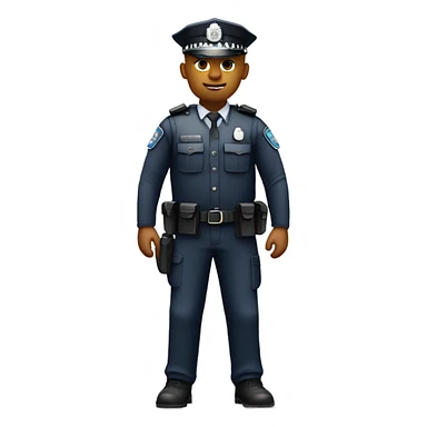 UK Police officer with stab vest - no hat full body sticker