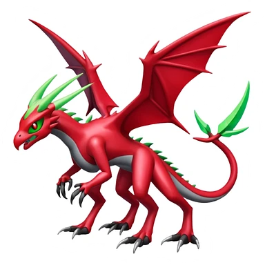 Shiny Aural Darkrai-Flygon-Genesect-Fakémon-fusion (full body) sticker