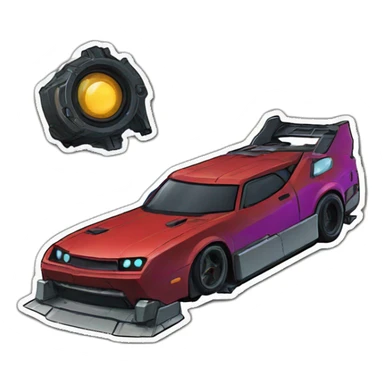 megas xlr8 sticker sticker