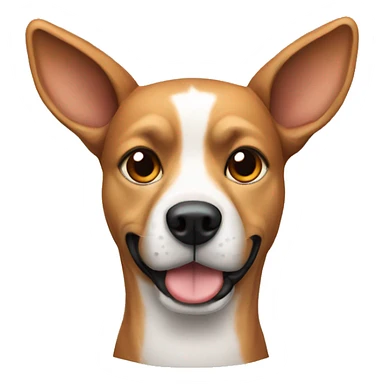 dog with deer ears sticker