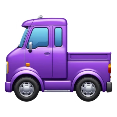 Purple truck, side view. sticker