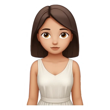 santorini girl face sticker