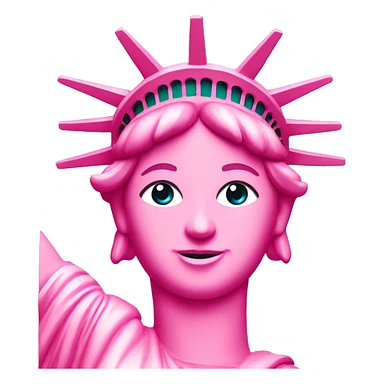 Pink Statue of Liberty  sticker