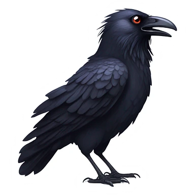 angry raven sticker