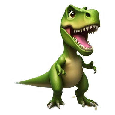 T-Rex on a surf board with a bow  sticker