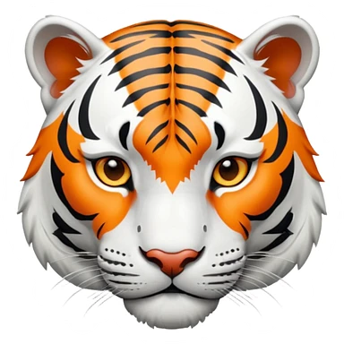 A withe tiger sticker